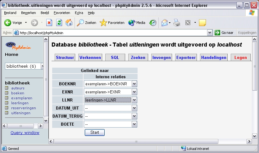 Breng de verwijzingen aan